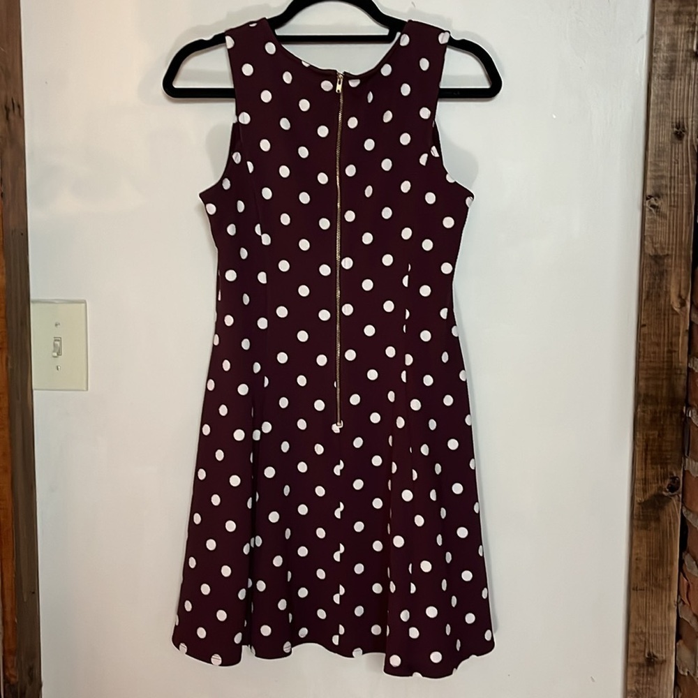 Crescent Cielia Textured Knit Dress Stitch Fix NWT Burgundy Size L - Picture 4 of 13